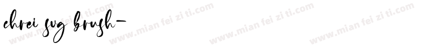 chrei svg brush字体转换
